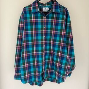 Southern Tide Multicolor Plaid Button Down Long Sleeve Classic Fit Men’s XL